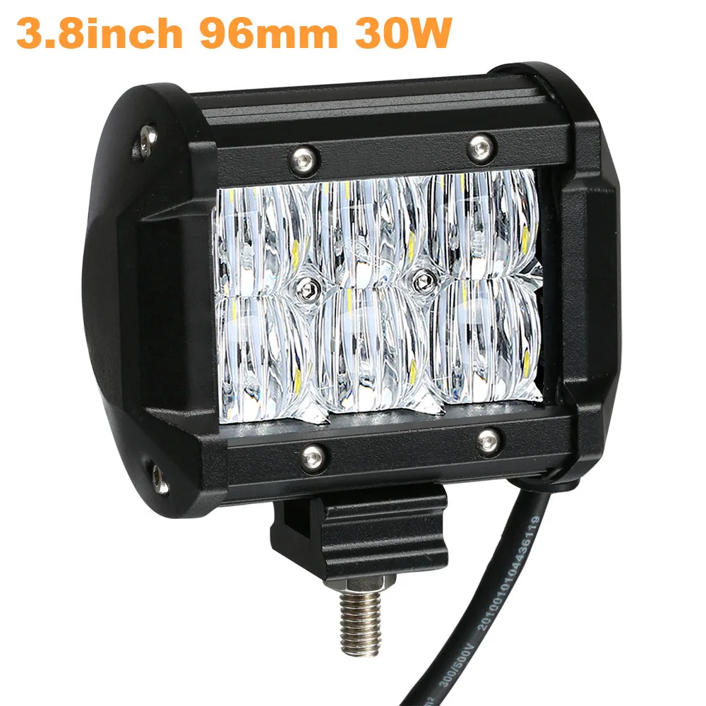 Weketory 4 6.5 9.3 12 17 Inch 30W 60W 90W 120W 180W 5D LED-werklampbalk voor auto Boot Off Road 4WD Truck Auto SUV ATV 12V 24V