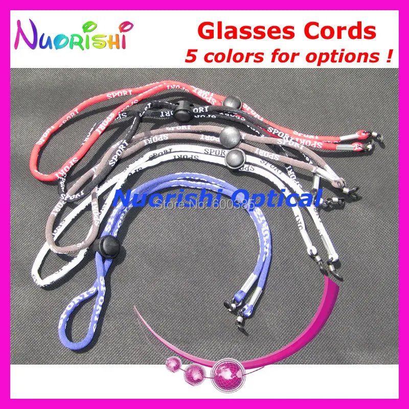 50pcs L651 sports eyewear cords 5 colors for options glasses eyeglasses string chains cords Free Shipping