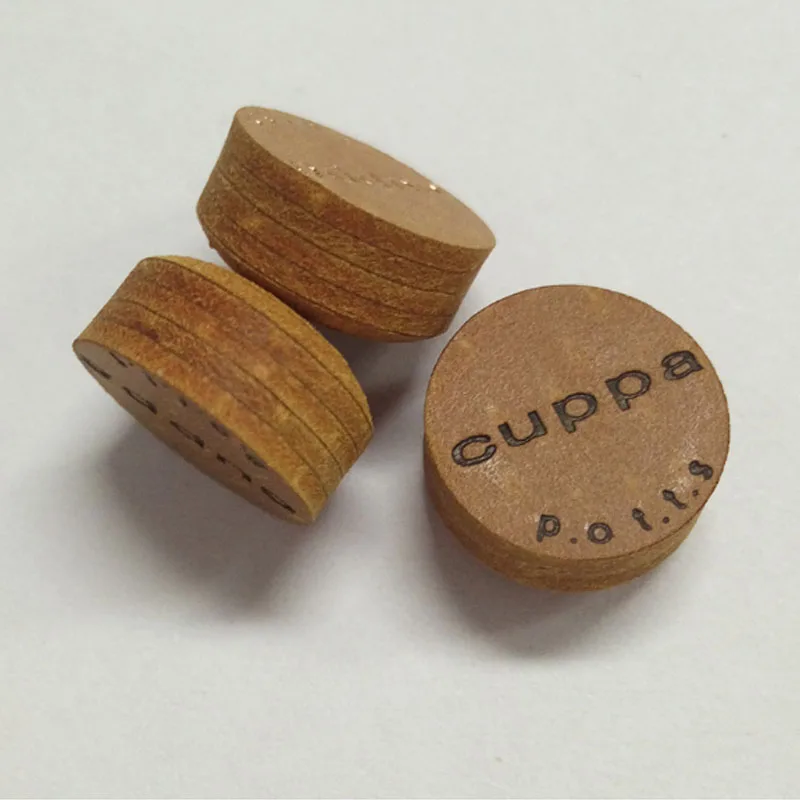 CUPPA 2 unids/lote 12mm Snooker punta taco 5 capas cerdo cuero China