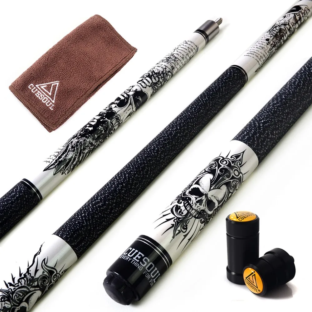 

CUESOUL Coming Rockin Series 58" 21oz Maple Pool Cue Stick Set with Joint Protector/Shaft Protector and Cue Towel