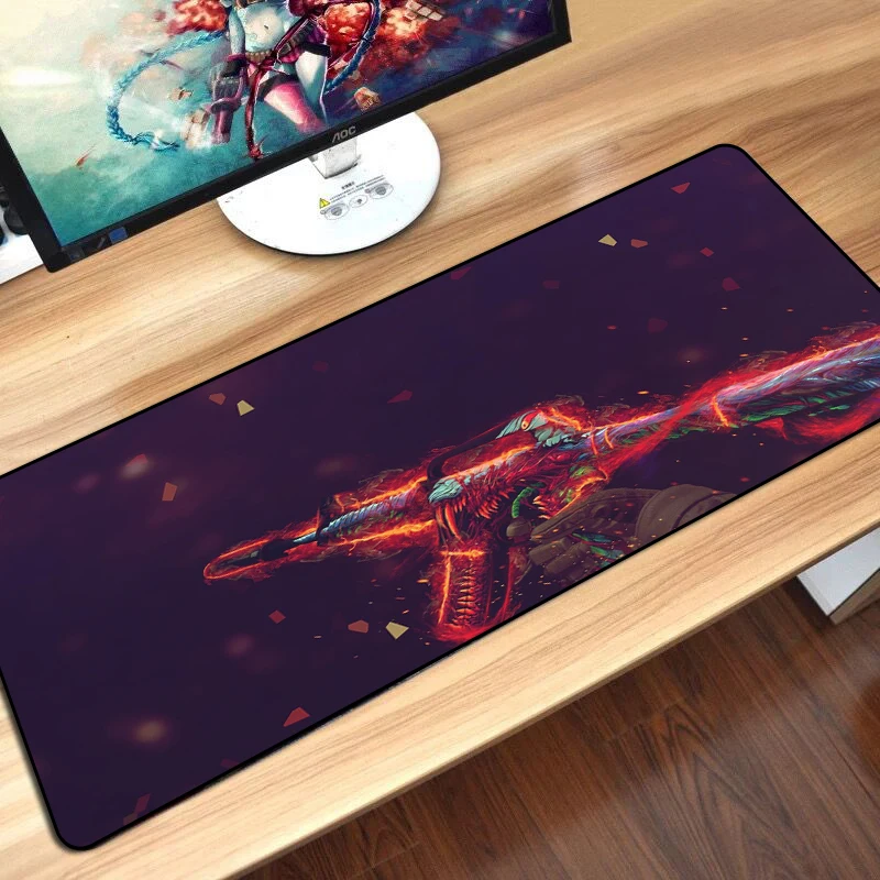 CS GO Gamer Mouse Pad Durable Non-slip Keyboard Mouse Mat Hyper beast AWP Boyfriend Best Gift Overlock Edge Big Gaming Mouse Pad