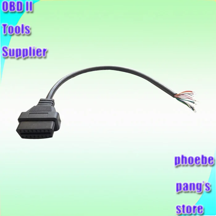 

Оптовая продажа Розничная упаковка плюс Автомобильный диагностический интерфейс OBD2 16-контактный разъем для открытия кабеля OBD OBDII OBD-ii 16-контактный адаптер