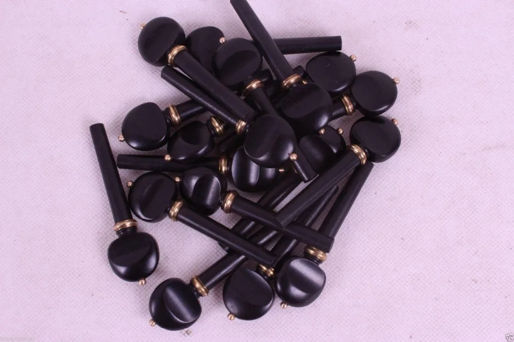 violin Parts 4set ebonywood copper Circle Inlay violin Peg High Quality #014