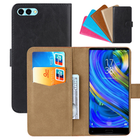 Luxury Wallet Case For HomTom S9 Plus PU Leather Retro Flip Cover Magnetic Fashion Cases Strap