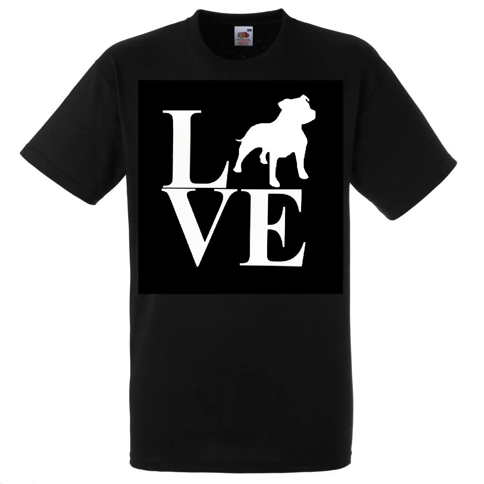 Fashion 2018 Summer New Brand 100% Cotton T-Shirt Staffordshire Bull Terrier Dog Love T Shirt Ringer Vest Printing Casual Tops