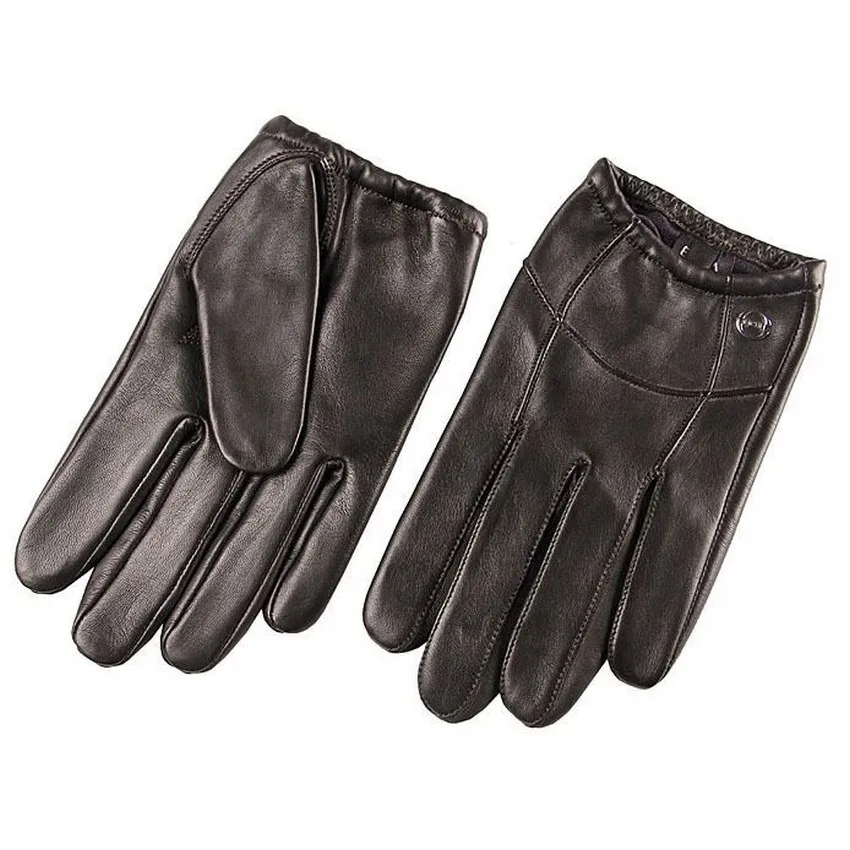 Gants en peau de chèvre pour hommes, style court, poignet élastique, cuir véritable, mode peau de mouton, isotFor Driving Limited, offre spéciale, Em004pn