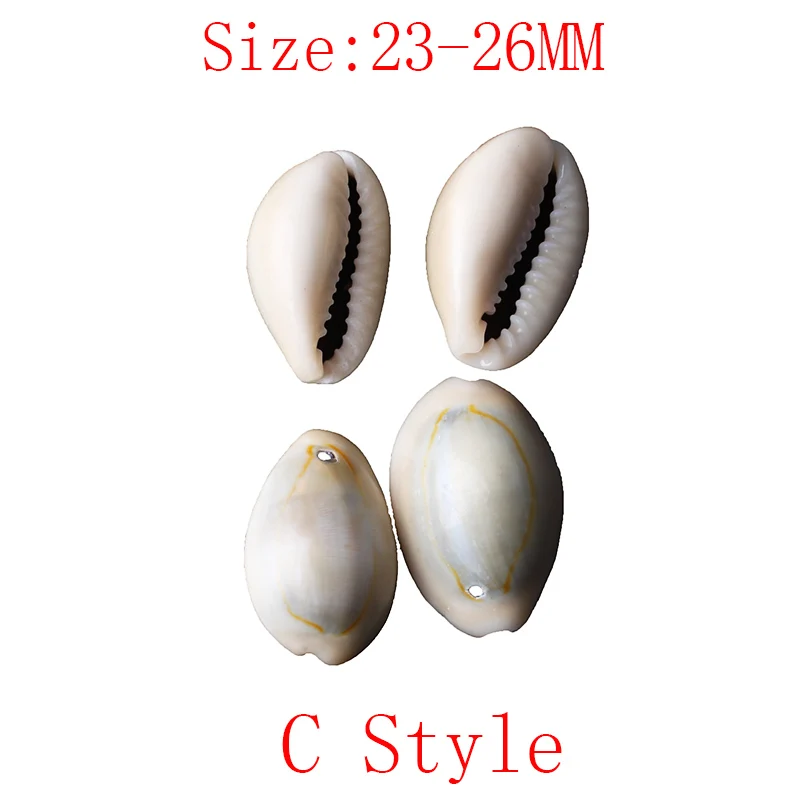 CAMDOE DANLEN Natural Shell Beads 50pcs 13-25mm White Cowrie Shells Fit Diy Women Bracelet Necklace Jewelry Making Accessories