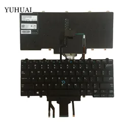 DELL Latitude E7250 E5450 E7470 7250 E7450 용 새 백라이트 미국 키보드