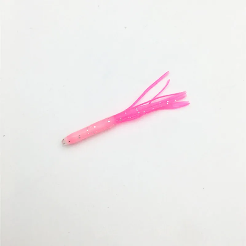 20Pcs*5.5cm Saltwater Fishing Luminous Needle-shaped Squid Skirts Soft Artifical Lures Bait Luminous octopus Rig