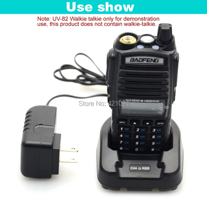 CH-8 Li-ion Battery Desktop Charger For Baofeng UV-82 UV-89 UV-8D Radio Walkie Talkie Accessories EU or US 100-240V