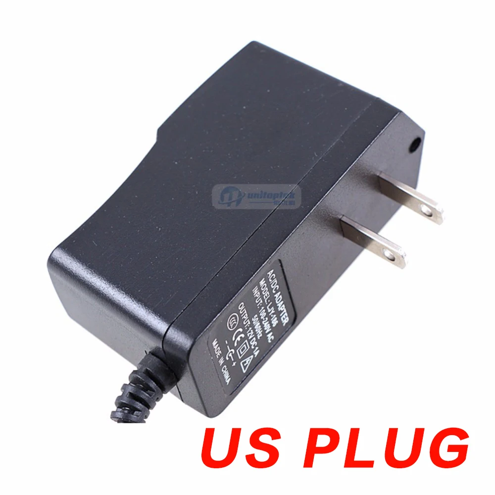 Qualified AC 110-240V To DC 12V 1A Power Supply Adapter For CCTV,EU/US/UK/AU Plug