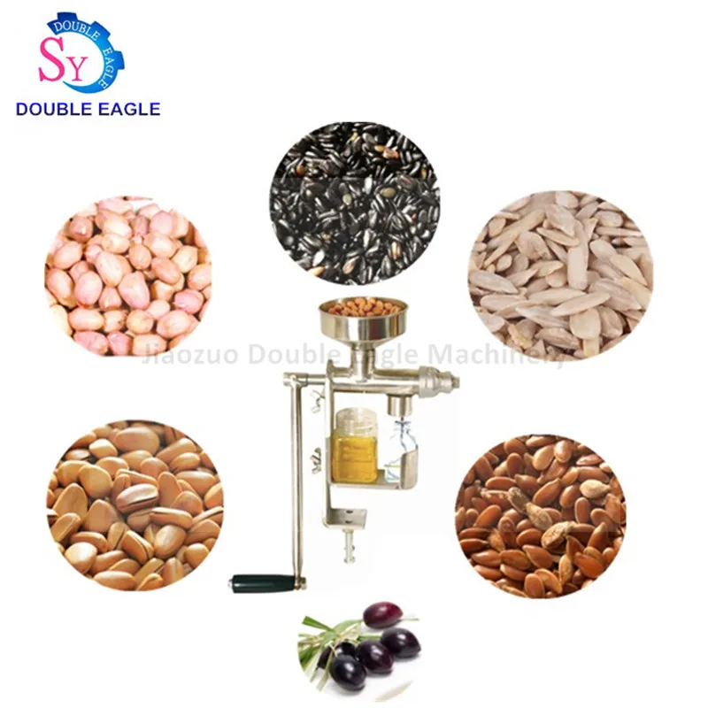 Manual Oil Hot Press Machine Hand Heat Squeeze Oil Presser Expeller Extractor Peanut Nuts Seeds Oil Extraction Maker Squeezer