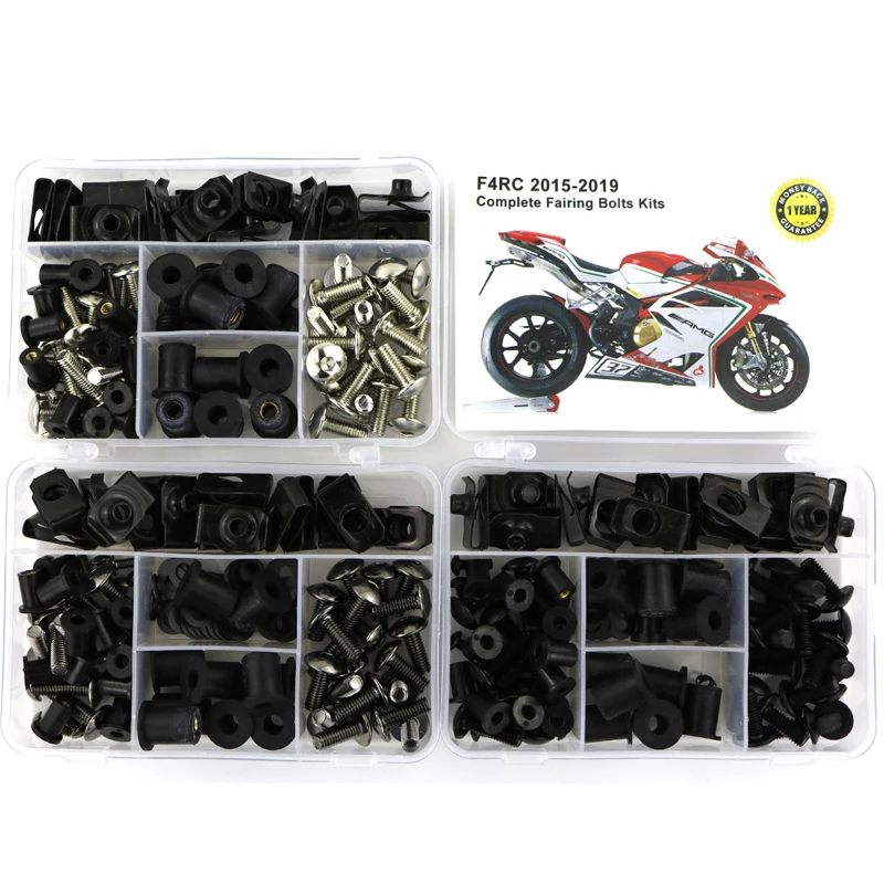 

Fit For MV AGUSTA F4RC 2015-2019 Complete Full Fairing Kit Screws Side Covering Cowling Bolts Kit Nut Clips