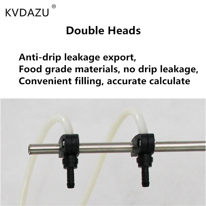 الرقمية مزدوجة 2 رئيس السائل ماكينة حشو حشو مائي التلقائي المشروبات عصير الخمور العطور المياه شرب زجاجات حليب حشو