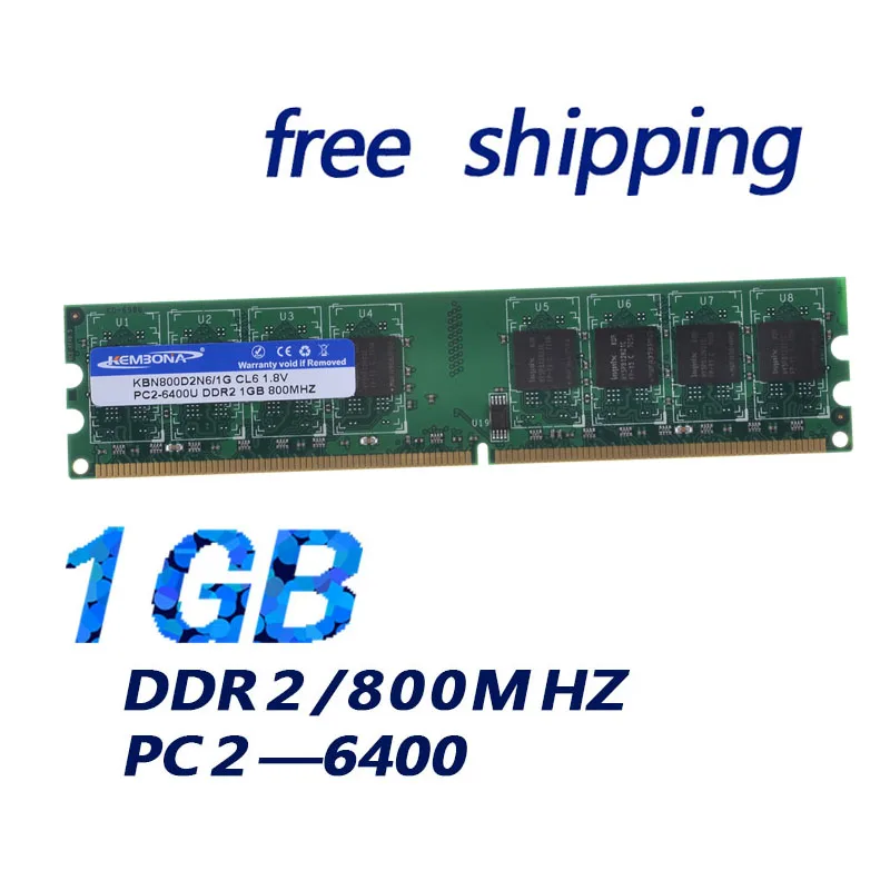 KEMBONA-memoria RAM DDR2, 1GB, PC2-6400 MHZ, 240 pines, compatible con PC de escritorio de 667mhz, DIMM, Envío Gratis