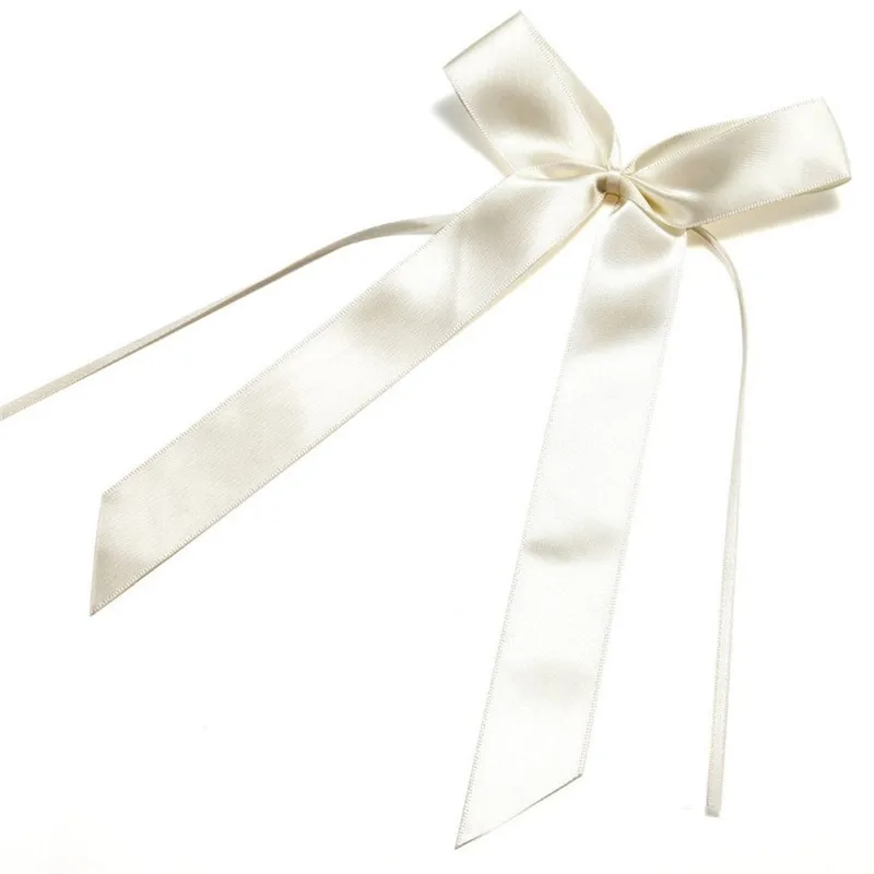 25pcs Bowknots Delicate Wedding Bowknots Ribbon Bows Cars Chairs  Cloth Party Decorations (Ivory)  AA8303