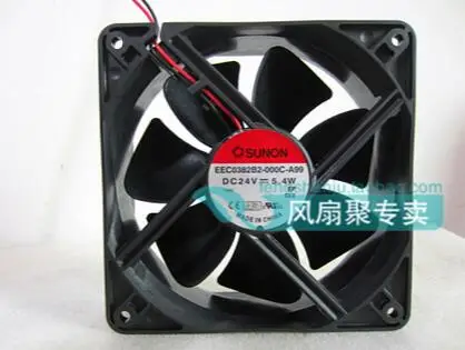 SUNON EEC0382B2-000C-A99 24V 5.4w 120*120*38  2 wire cooling fan