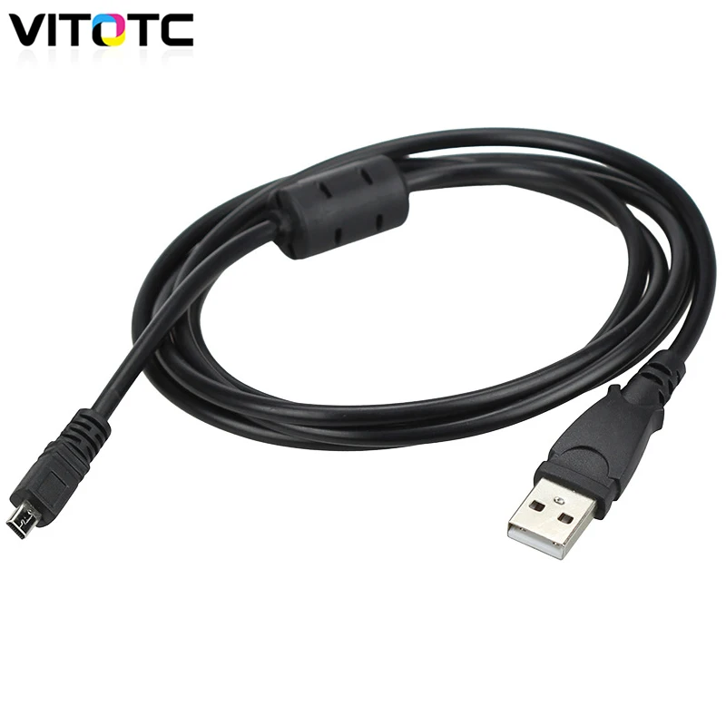 1.2m 8Pin UC-E6 Camera Data USB Cable Cord For Nikon Coolpix L19 L20 L100 S620 Compatible For Panasonic USB PC Data Charge Cable