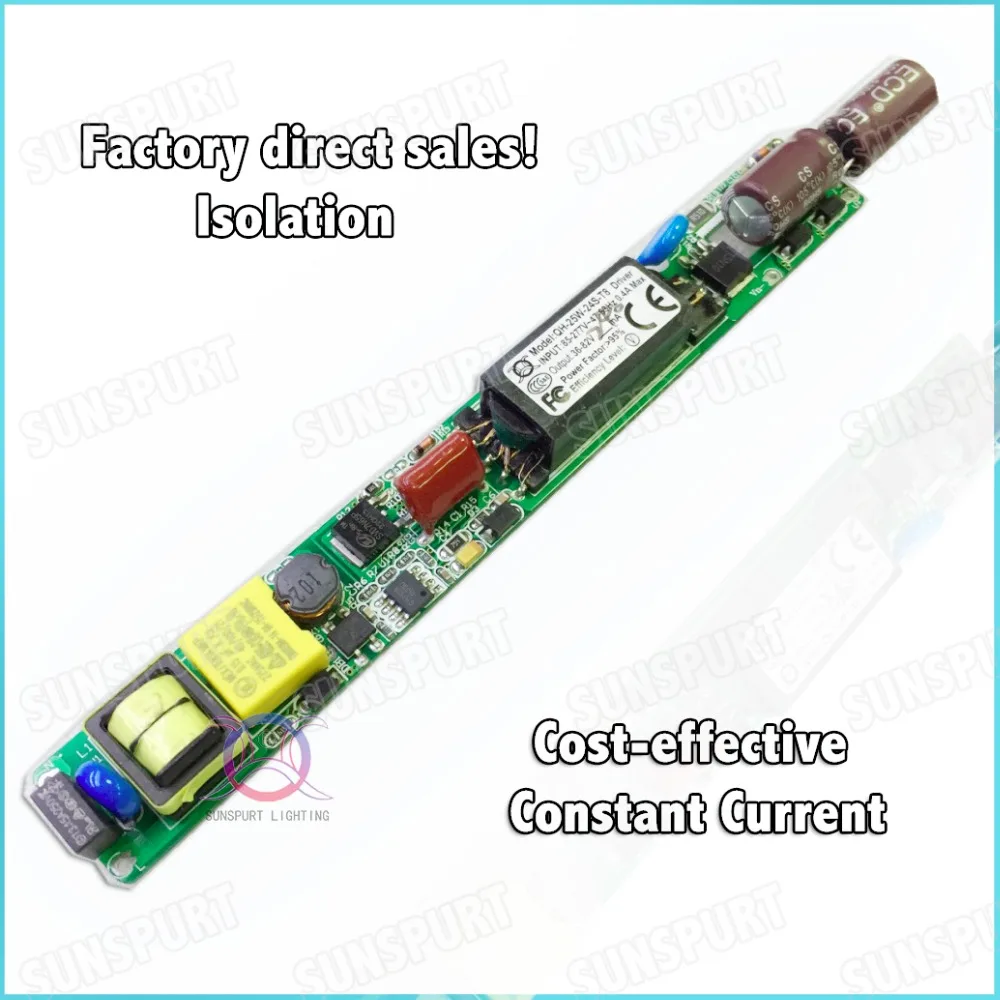 5Pcs CE PFC No Flicker 25W AC85-277V LED Driver 10-18x2W 450MA DC30-60V Constant Current LED Power For LED T8 Lamp Free Shipping