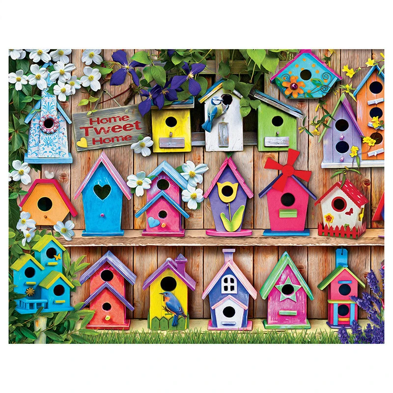 

Full square/Round drill Diamond embroidery Colored birdhouse 5D DIY diamond Painting Cross Stitch Rhinestone Mosaic HYY