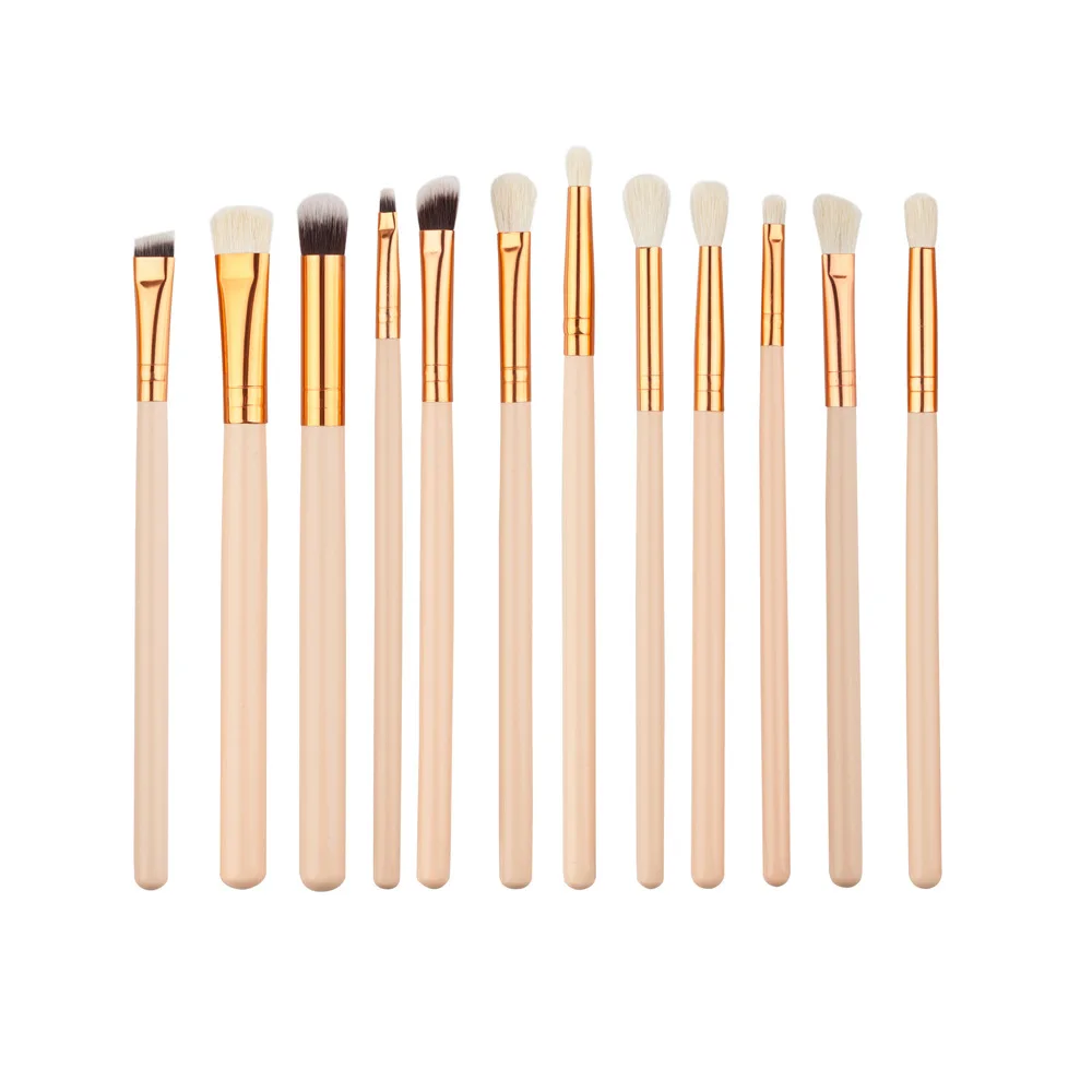 12pcs Makeup brushes Professional Beauty Eyebrow Blusher Foundation Eyeshadow Eyeliner Lip Cosmetic Make up brush set Maquiagem