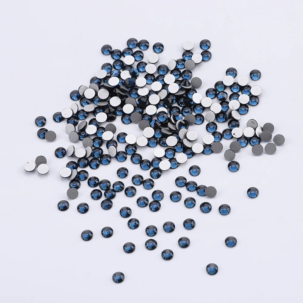 

Montana Non Hot Fix Rhinestones SS3-SS34 Flat Back Strass Glass Rhinestone for Diy, Nail Art Crystal Rhinestones Bulk Wholesale