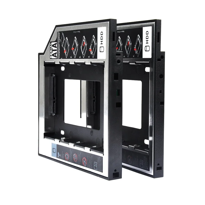 Aluminum 2.5" Internal SSD 9.5mm Hard Disk Caddy Tray Enclosure for Laptop Notebook Mac Book