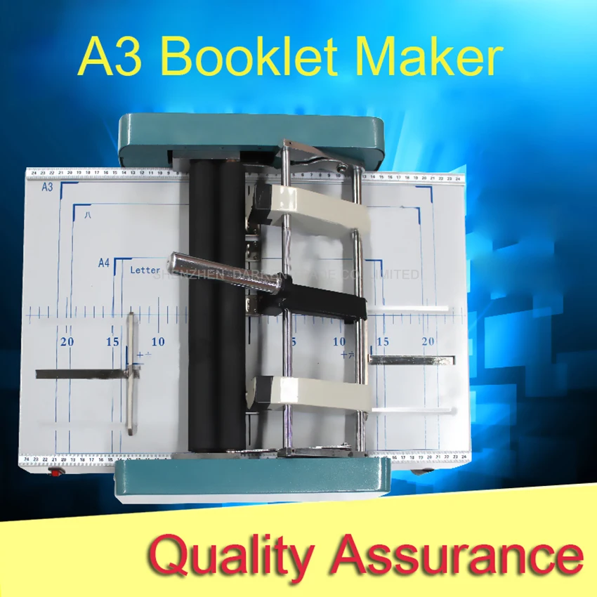 A3 Booklet Maker machine DC-200,Manually booklet making machine, staple and folding machine,booklet maker