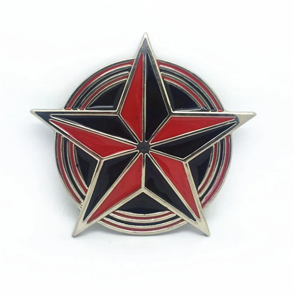 The cowboys of the west Texas pentagram double-color drip belt buckle for 4.0 belt