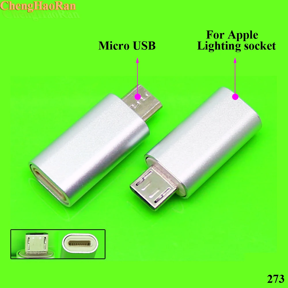 1pc Micro USB male Lighting 8 pin Power Bank Charger Cable Adapter Converter Data Sync Connector for iPhone 5S 6S 7 Plus SE iPad