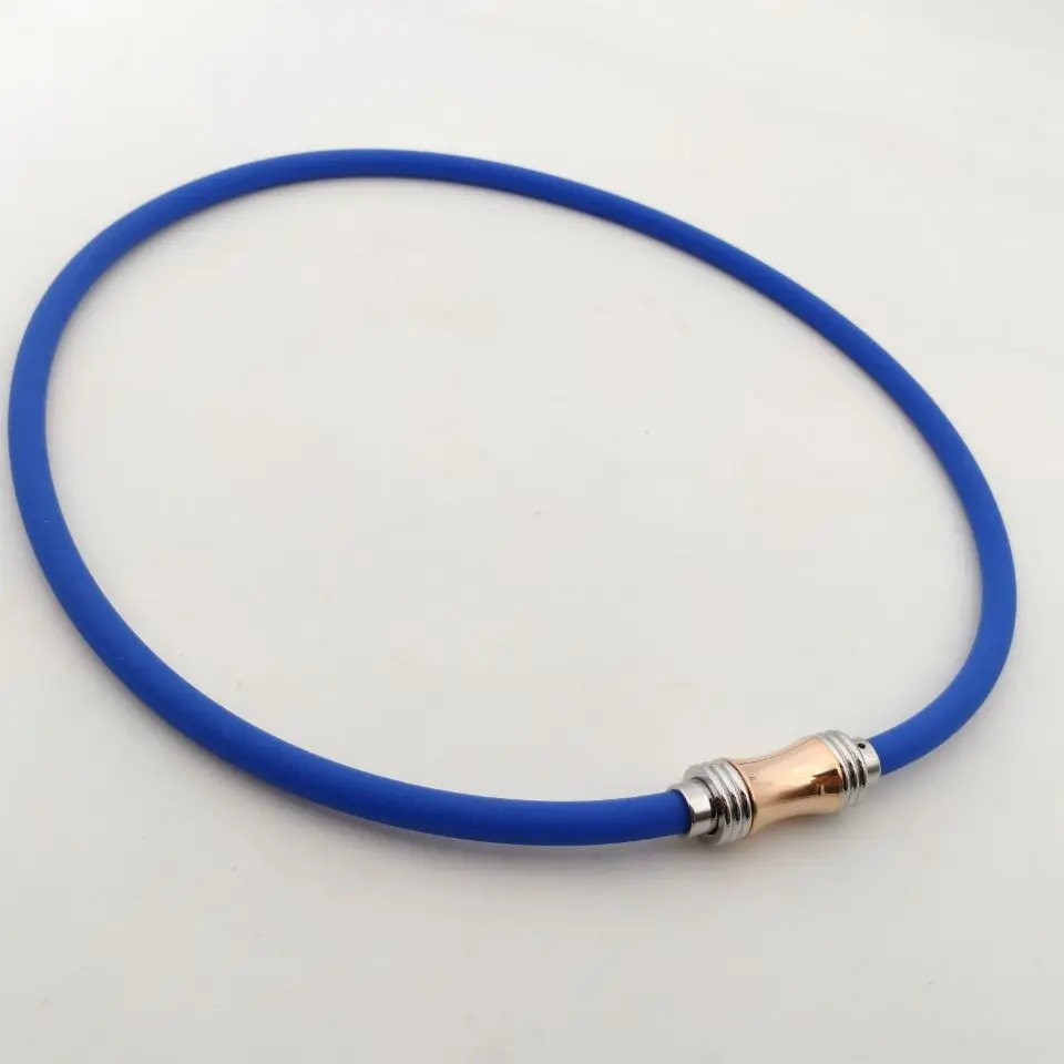 

Новинка 2018, Золотое маленькое магнитное металлическое титановое ожерелье с магнитом, снимает болезненность шейного отдела позвоночника