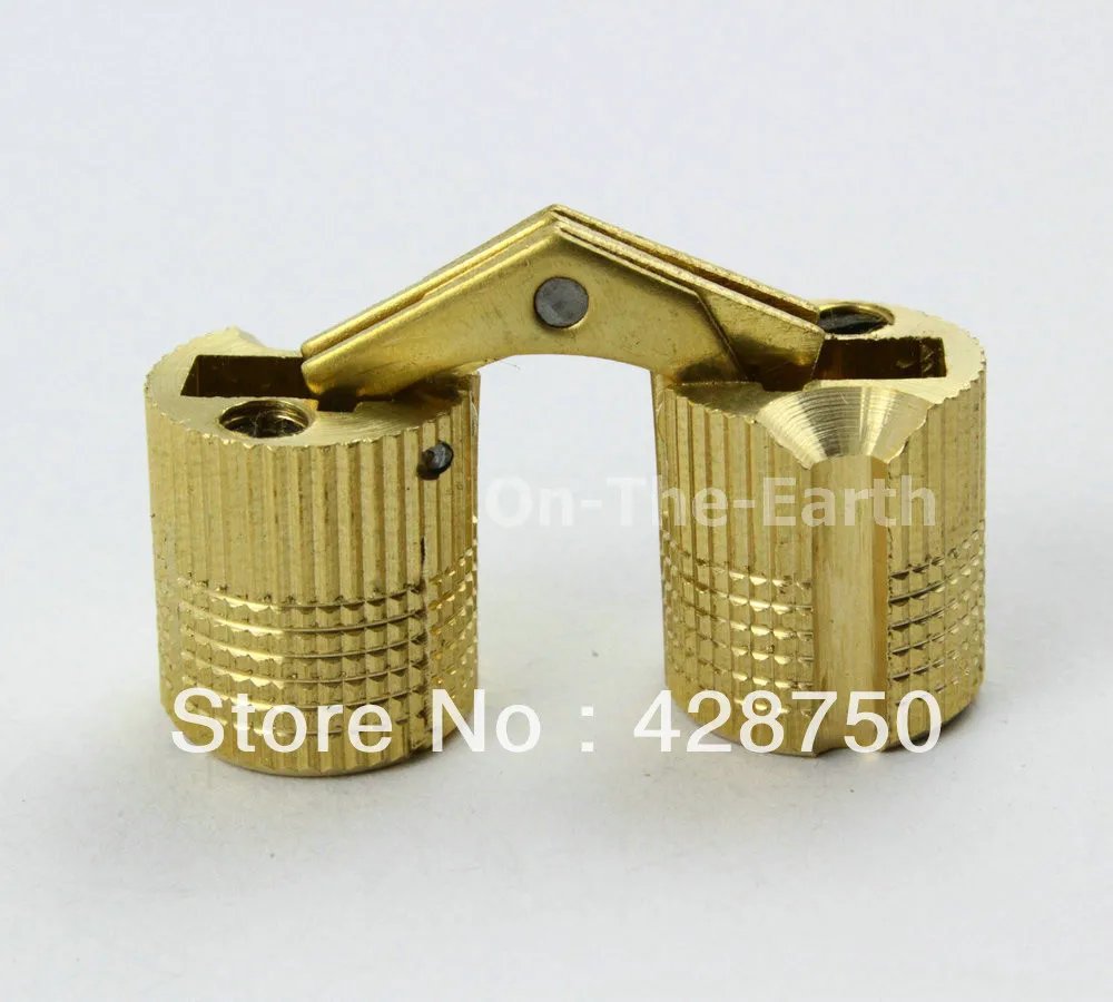 

8PCS/Lot HIDDEN HINGE INVISIBLE HINGE BARREL CONCEALED HINGE 14mm - BRASS