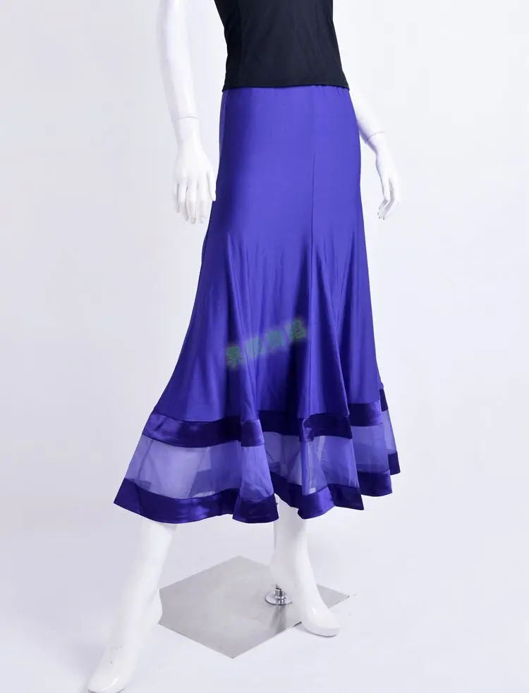 

standard dance, regular six pieces, hem stitching, transparent yarn, elegant bag, hip, modern dance skirt, S11010