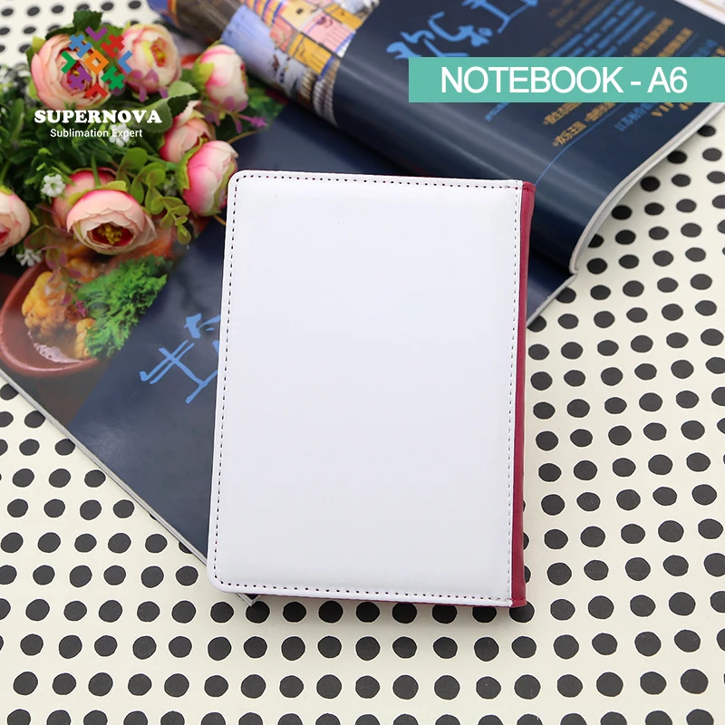 5pcs/lot Blank Sublimation A6 Notebook Case Hot transfer Printing Leather Blank consumables DIY Gifts