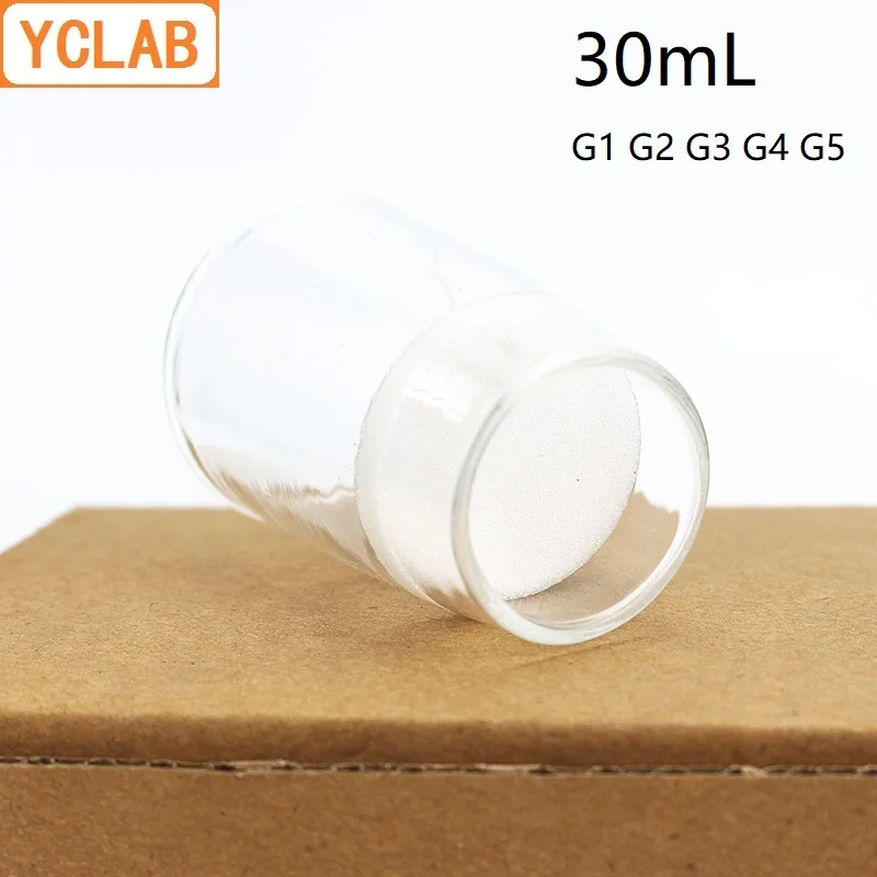 

YCLAB 30mL Sand Core Crucible filter G1 G2 G3 G4 G5 Glass Laboratory Chemistry Equipment