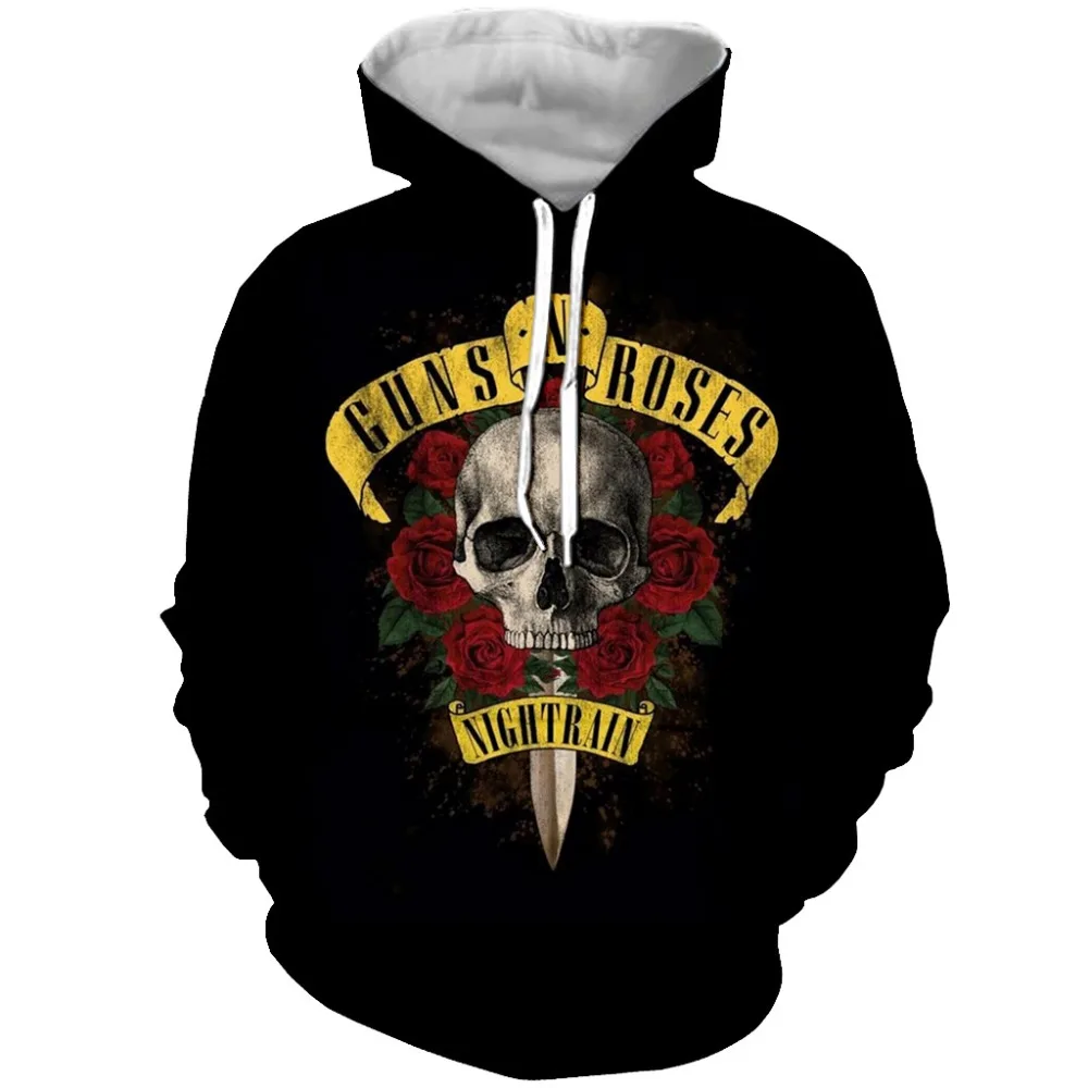 

PLstar Cosmos Drop Shipping Guns 'N Roses Pretty 3d Printed Hoodie For Women Men /Hoodies/Sweatshirt Dropshipping