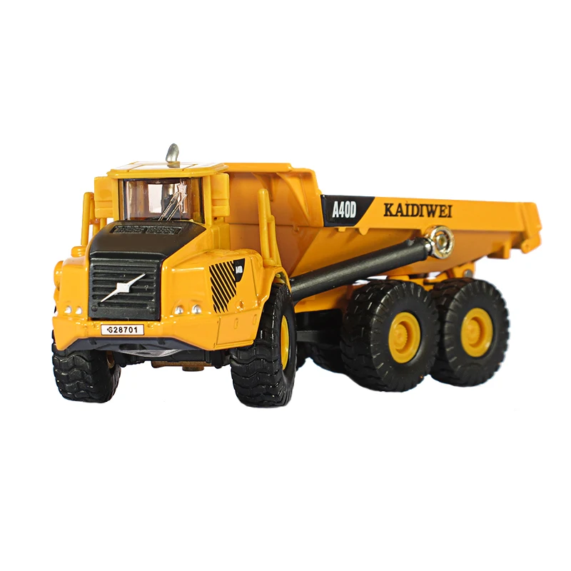 KAIDIWEI Alloy dump Truck Model 1:87 Engineering Truck Articulated Loading and unloading vehicle Collection gift