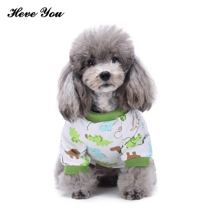 Heve You New Jumpsuits Soft Cotton Pet Pajamas Animal Conjoined Pajamas Winter Warmer Pets Dog Clothes Dog Costume Cat Clothing