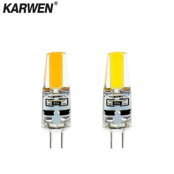 KARWEN 2018 LED G4 ランプ AC/DC 12V 220V COB LED G4 6 ワット電球 360 ビーム角交換ハロゲンスポットライトシャンデリア