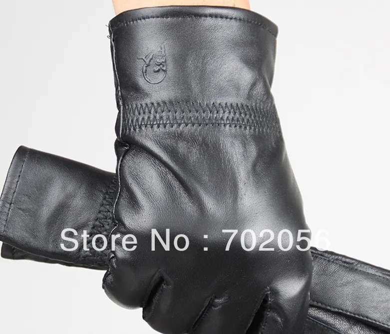 

Mens real Leather gloves leather GLOVE gift accessory wholesale from factory 12 pairs/lot #3170