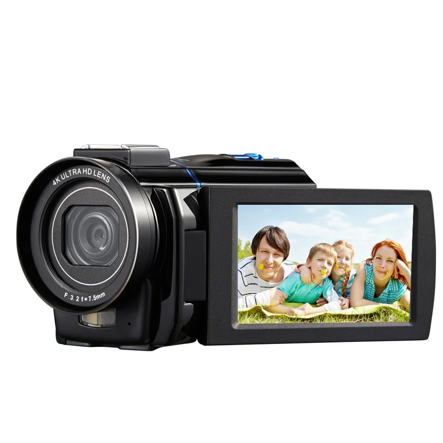 Winait 30Mp Super 4K Digital Video Camera With 3.0'' Touch Display And 16X Digital Zoom Digital Camcorder