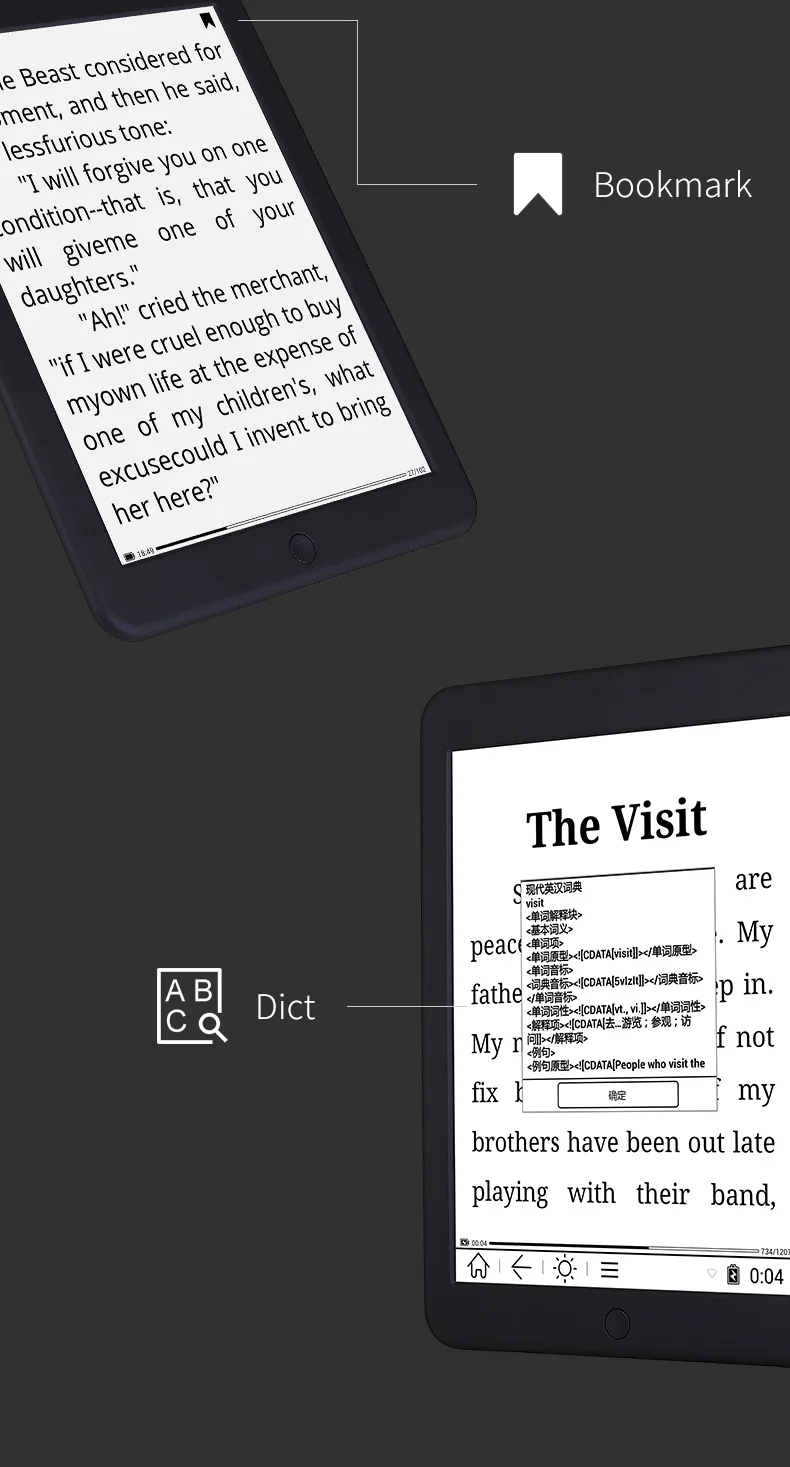 BOYUE LikeBook 32GB+2GB Bluetooth Ebook 7.8inch touch screen E reader android 8.1 WiFi E book reader audio E-ink 3200mah battery