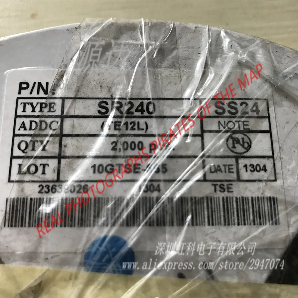 100pcs SS24 SB240 patch SR240 2A/40V SMA