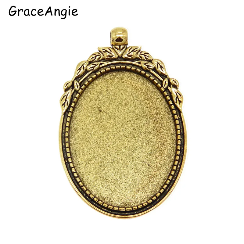 Cameo Cabochon Base Jewelry Findings DIY Neckage Pendant Pendant Cabochon Settings and Transparent Rectangle Glass Cabochons