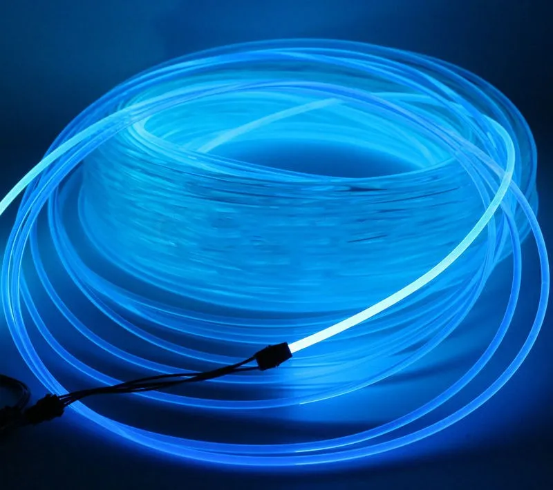 Kabel światłowodowy PMMA o długości 5 m, 4,00 mm (średnica) Samochód Home DIY oświetlenie LED lampa wisząca kurtyna gwiazda sufit wystrój domu samochodu