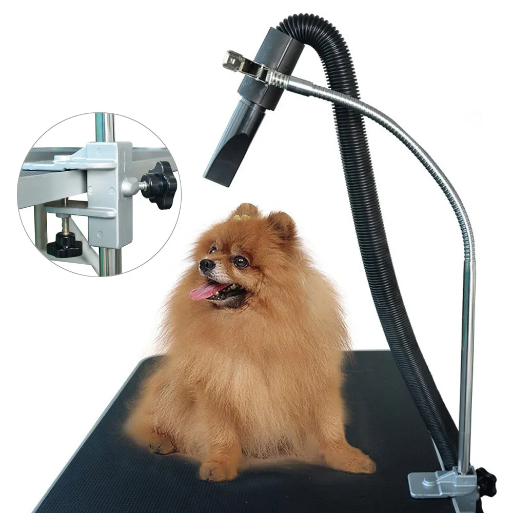 Dog Grooming Hair Dryers, 360 Degree Mounting Bracket Clip, Stainless Steel Bracket, Pet Bathing, Beauty, Adjustable, Metal Hose