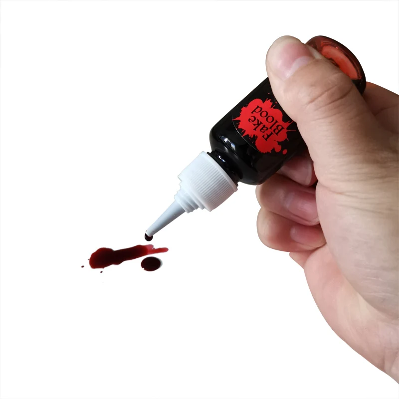 30ml Ultra-Realistic Fake Blood for Bloody Nose Eyes Ears Party Vampire Zombie Makeup Props Halloween Cos Decoration