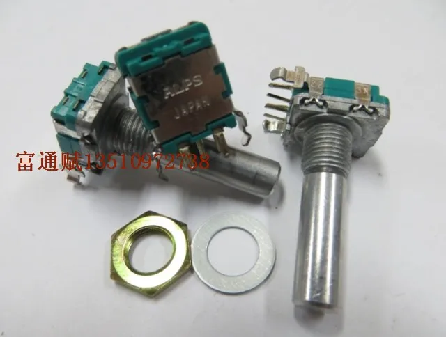 

[VK]The Japanese ALPS side belt switch 30 points in 15 pulse Encoder 25MM round shaft encoder switch volume