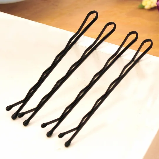 36/60pcs Bob Pins Wave Straight Simple Hairpins Black Alloy Hair Clip Bobby Pin Hair Accessories Headwear Ball Tip