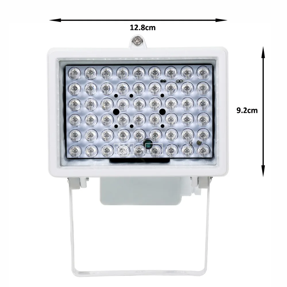 AZISHN CCTV 54 LED 12V 8W Night Vision IR Infrared Illuminator lamp Auxiliary lighting outdoor cctv fill light For CCTV Camera